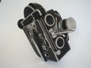 PAILLARD BOLEX H16 Reflex 16mm film camera Kern Paillard 25mm lens,  accessories 2