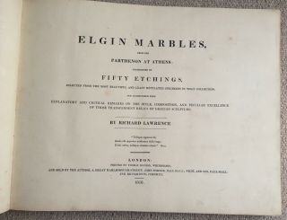 Elgin Marbles By Richard Lawrence 1st Edition 1818 4