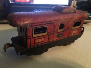 Vintage Marx Tin York Central Lines 556 Caboose Car Toy Train