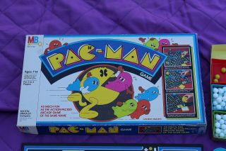 Vintage 1980 Milton Bradley Pac - Man Board Game 100 Complete Retro EUC 5