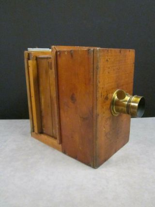 Antique Camera Cabinets Wood Lens Fixture Large Format Experiment