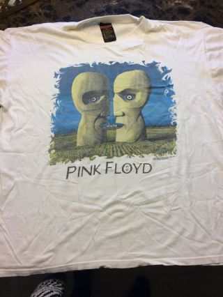 Pink Floyd Vintage 1994 White Tour Tshirt Classic Rock Xl Psychedelic 60 