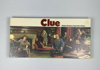 Clue 1972 Vintage Parker Brothers Detective Board Game Complete