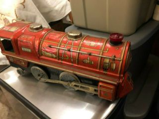 Vintage Tin Litho Battery Operated Train Locomotive 4310