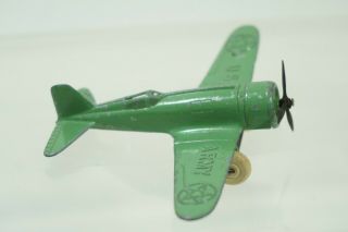 Vintage Tootsietoy US Army 119 Northrup Alpha Plane Diecast Toy Airplane Green 3
