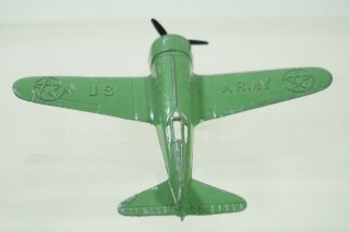 Vintage Tootsietoy US Army 119 Northrup Alpha Plane Diecast Toy Airplane Green 4