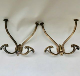 Vintage 1930s French Matching Ornate Double Coat & Hat Hangers For Hall