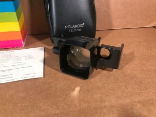 Polaroid SX - 70 Tele/1.  5 Lens 119A With Case 2