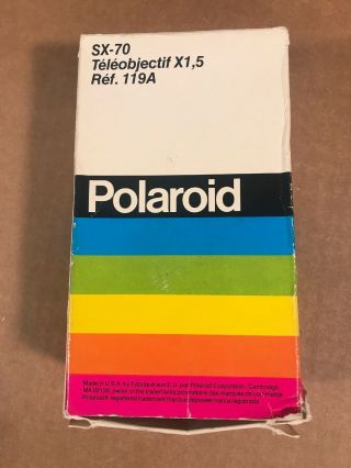 Polaroid SX - 70 Tele/1.  5 Lens 119A With Case 4
