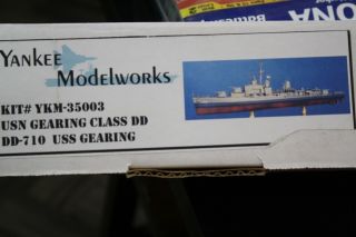 1/350 Yankee Modelworks Dd - 710 Uss Gearing Resin Model Ship Boat Rare Vintage