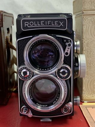 【NEAR MINT】 Rolleiflex 2.  8 D TLR Camera w/ Schneider Xenotar 80mm f2.  8 Lens 2