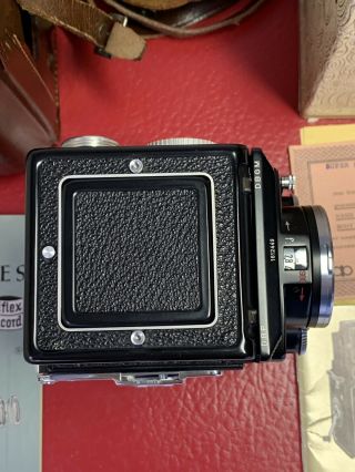 【NEAR MINT】 Rolleiflex 2.  8 D TLR Camera w/ Schneider Xenotar 80mm f2.  8 Lens 6