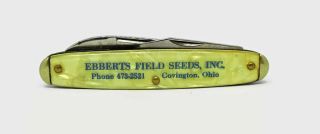 Vintage Advertising Lipic Pocket Knife Ebberts Field Seeds Inc.  Covington Ohio