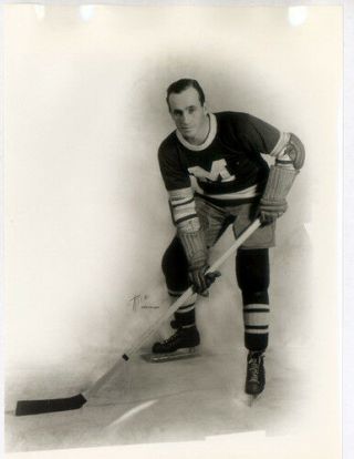 1 - 8 X 10 Vintage Photo Of 1934 - 35 Stanley Cup Champion Gus Marker - Maroons