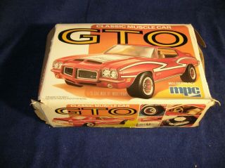 Rare Vintage 1980 Mpc Pontiac Gto Classic Muscle Car Model Kit 1/25 Scale