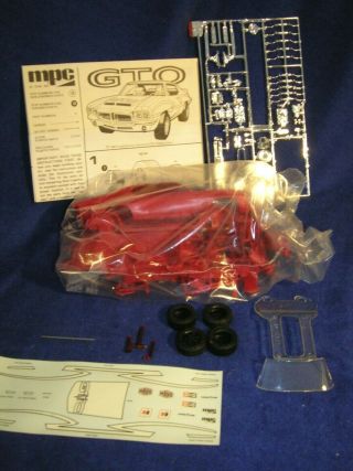 RARE VINTAGE 1980 MPC PONTIAC GTO CLASSIC MUSCLE CAR MODEL KIT 1/25 Scale 4