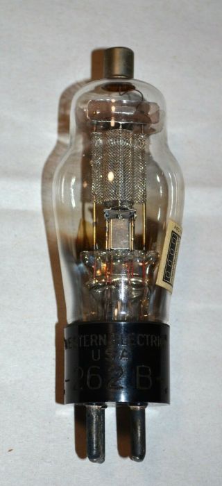 (1) NOS Western Electric 262B engraved base fore 86C tube amp 2