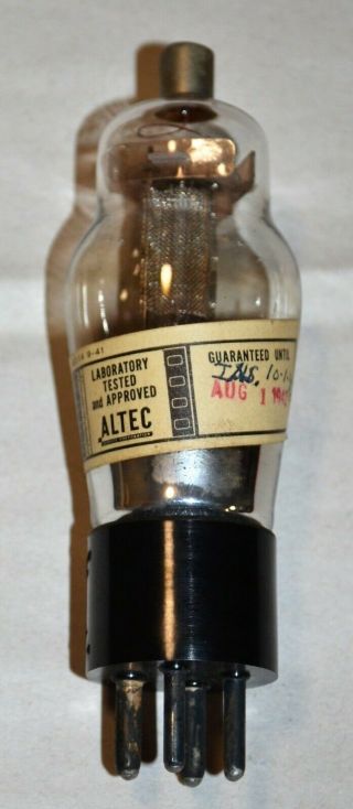 (1) NOS Western Electric 262B engraved base fore 86C tube amp 4