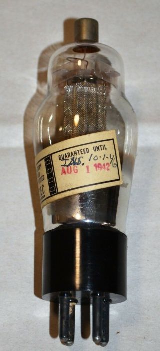 (1) NOS Western Electric 262B engraved base fore 86C tube amp 5