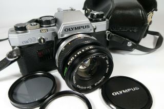 Old Vintage Olympus Om 10 Slr 35mm Film Camera