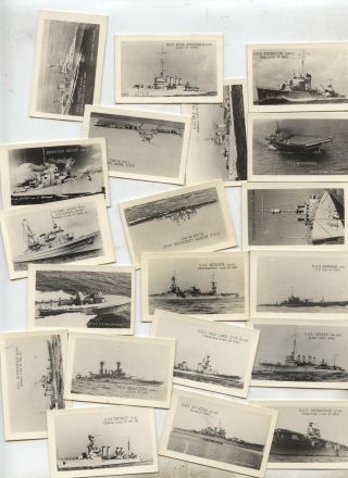 20 Small Vintage Grogan Photos of US Navy ships WW2 2