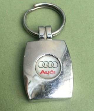 Vintage Key Ring Audi Metal Keychain Car Racing Italy Audi Zentrum Varese