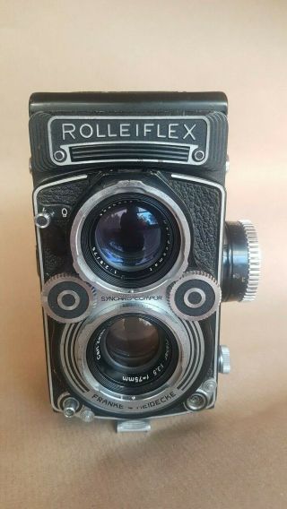 Rolleiflex 3.  5f With Planar 3.  5 75mm