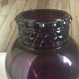 Vintage Glass AMETHYST Candy Jar EAPG Tiffin Show Globe Apothecary Drug Store 5
