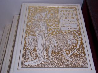 Folio Society THE FAERIE QUEENE Edmund Spenser Illustrated by Walter Crane 3vols 5