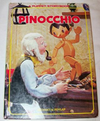 Vtg 1970s Pinocchio Puppet Story - Book T Izawa S Hijikata Illustrated Children 