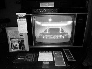 Zenith System 3 19” Tv Model Sy1963w Space Command With Advanced Space Phone