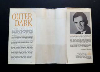 Outer Dark by Cormac McCarthy.  First Edition,  First Printing 1968 10