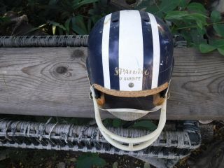 Rare Antique Vintage Spalding Foot Ball Helmet Gardite 62 493 Large Complete Old