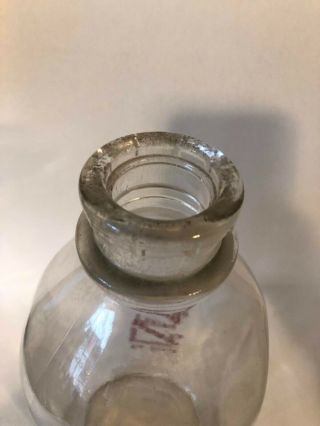 Vintage Glass Milk Bottle Half Gallon United Dairy Farmers Norwood Ohio 3