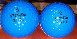 Vintage Golf Ball Ping Bi/color Dark Blue/white 2 For (1 Golf Ball)
