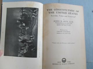 The Constitution Of The United States,  1925,  James M.  Beck H/c & Calvin Coolidge