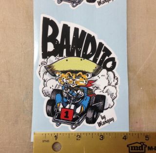 Margay Bandito Man Karting Decals Vintage Mcculloch Kart