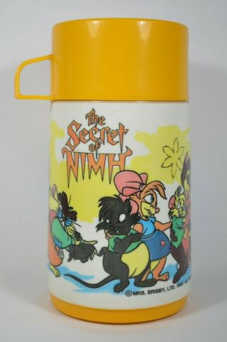Vintage 1982 The Secret Of Nimh Aladdin Thermos With Cup