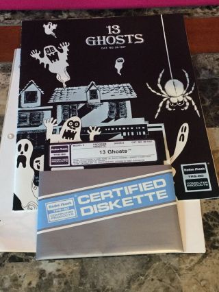 Vintage Radio Shack Trs - 80 Microcomputer System Software Game 13 Ghosts 5.  25”
