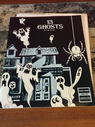 Vintage Radio Shack TRS - 80 Microcomputer System Software Game 13 Ghosts 5.  25” 3