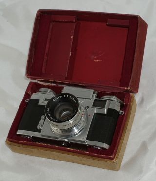 Zeiss Ikon Contax IIIa 35mm Rangefinder Camera w/ Sonnar 50mm Lens in Orig Box 8