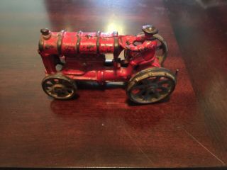 Cast Iron Toy Tractor Bronze Wheels Vintage Hubley Or Arcade ? 5 Inchs Long