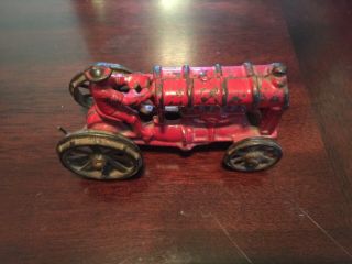 Cast Iron Toy Tractor Bronze Wheels Vintage Hubley or Arcade ? 5 Inchs Long 2