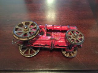 Cast Iron Toy Tractor Bronze Wheels Vintage Hubley or Arcade ? 5 Inchs Long 5