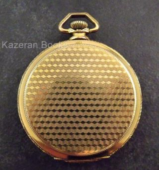 Vintage Rode Art Deco Gold Plated 17 Jewel Fob Pocket Watch Needs TLC 2
