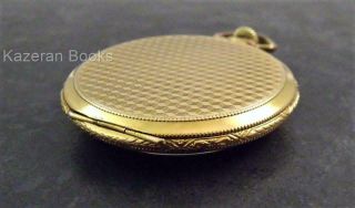 Vintage Rode Art Deco Gold Plated 17 Jewel Fob Pocket Watch Needs TLC 4