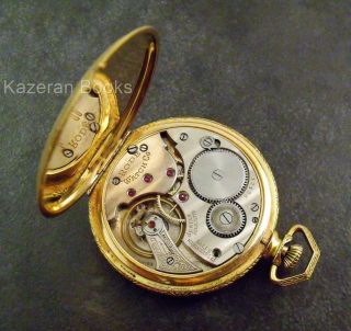 Vintage Rode Art Deco Gold Plated 17 Jewel Fob Pocket Watch Needs TLC 5