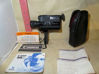 Canon 8mm Movie Camera - 514xl - Still Has Batteries And Film In It Fine