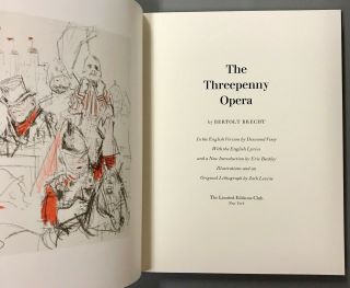 Limited Editions Club SIGNED by Jack Levine Brecht Threepenny Opera 1982 3