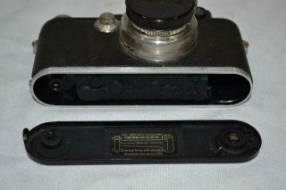 Leica DRP Ernst Leitz Wetzlar 35mm Camera w Leather Case No 114241 11
